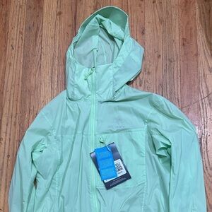 Arc'teryx Mint Green Hooded Windbreaker